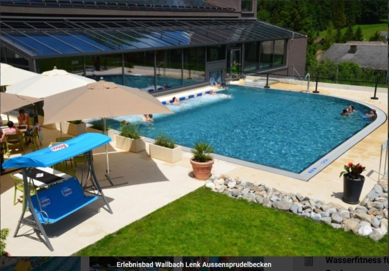 Large Deluxe Studio For 2 - Chalet Lovo Lenk Zewnętrze zdjęcie