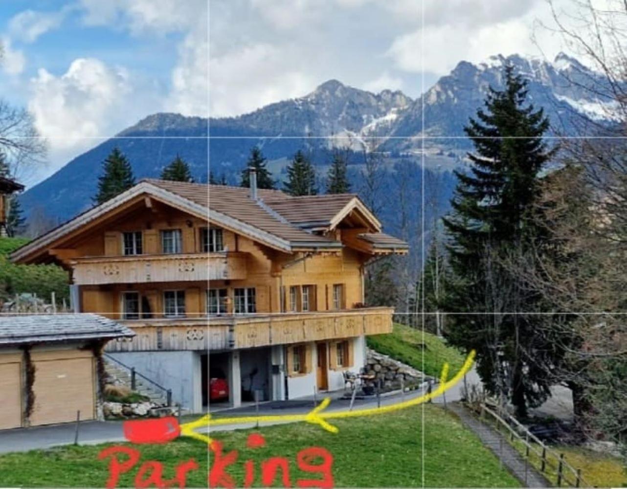Large Deluxe Studio For 2 - Chalet Lovo Lenk Zewnętrze zdjęcie