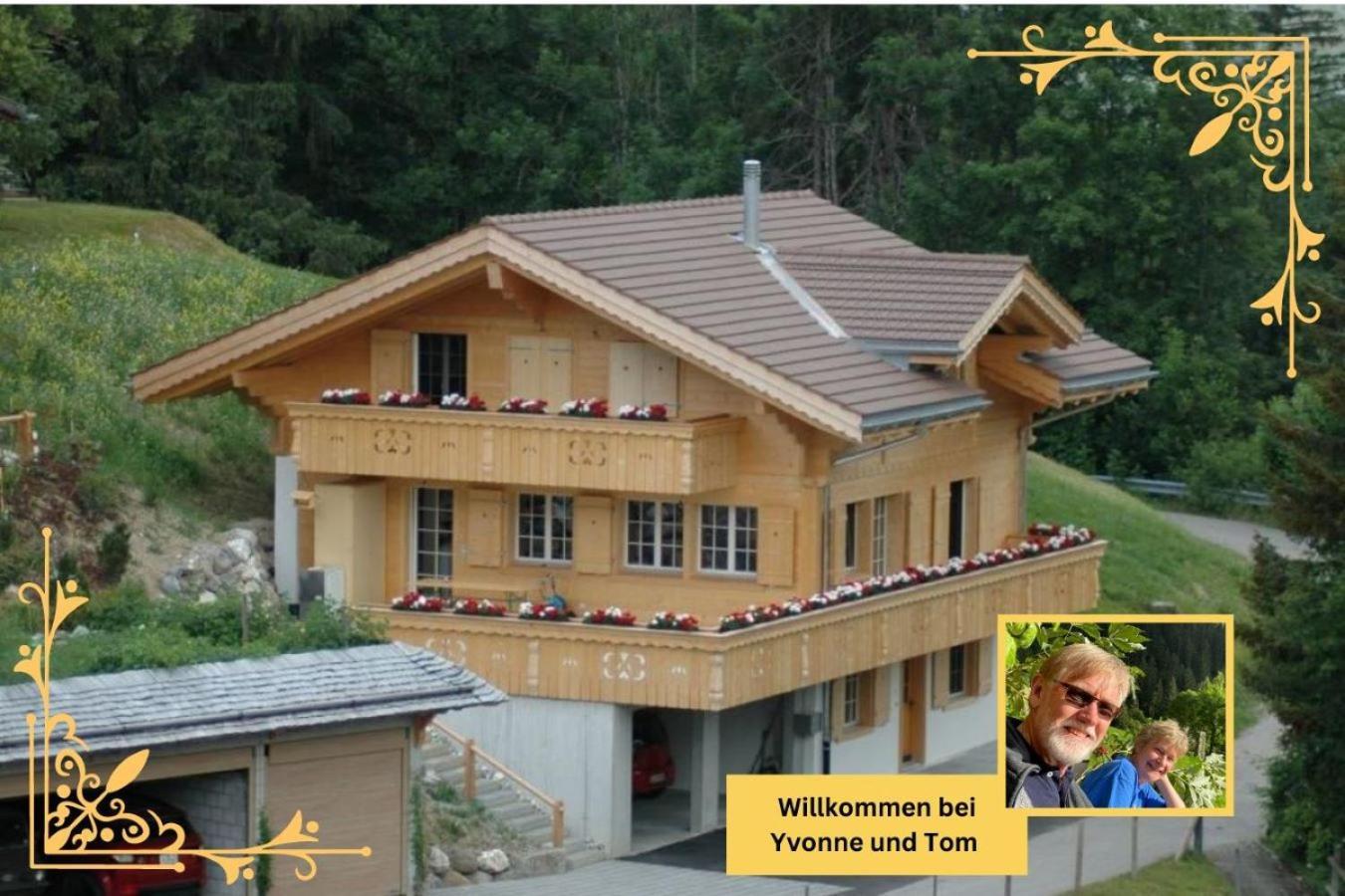 Large Deluxe Studio For 2 - Chalet Lovo Lenk Zewnętrze zdjęcie